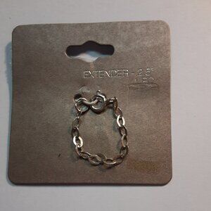 Sterling Silver Extender Chain - 2.5" long